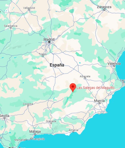 Ubicación Las Salegas - Pueblo Inglés