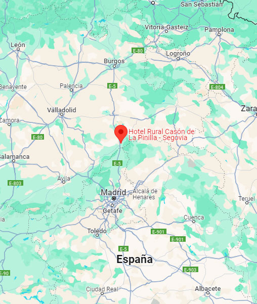 Ubicación Casón de la Pinilla - Pueblo Inglés